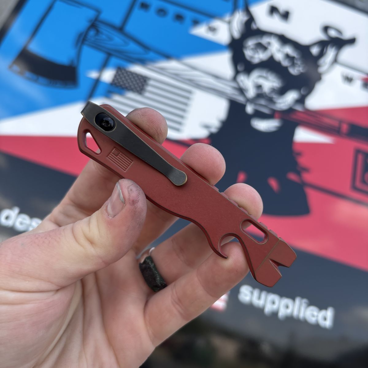 All Access Pass v1b Prybar EDC Pocket Tool Plain Design